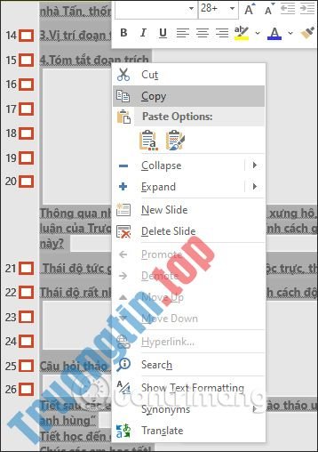 Cách&nbsp;tạo&nbsp;mục&nbsp;lục&nbsp;trong&nbsp;PowerPoint