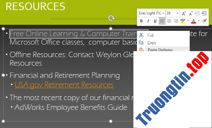 PowerPoint&nbsp;2019&nbsp;(Phần&nbsp;29):&nbsp;Link&nbsp;(liên&nbsp;kết)