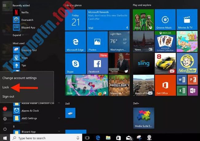 10&nbsp;cách&nbsp;khóa&nbsp;máy&nbsp;tính&nbsp;Windows&nbsp;10&nbsp;siêu&nbsp;nhanh