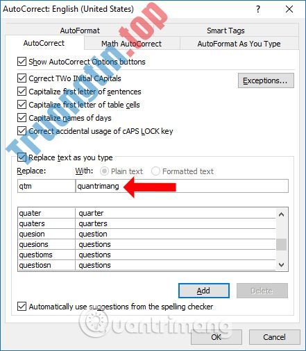 Cách&nbsp;thiết&nbsp;lập&nbsp;Auto&nbsp;Correct&nbsp;trong&nbsp;Word