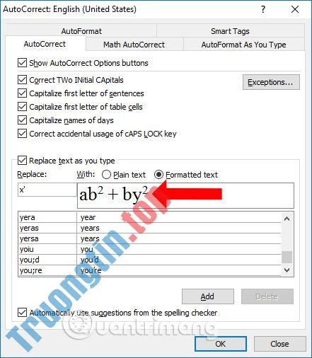 Cách&nbsp;thiết&nbsp;lập&nbsp;Auto&nbsp;Correct&nbsp;trong&nbsp;Word