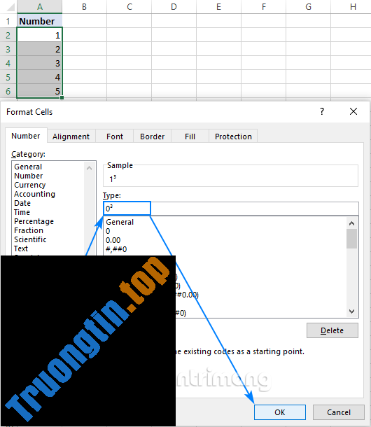 Cách&nbsp;viết&nbsp;số&nbsp;mũ&nbsp;trong&nbsp;Excel,&nbsp;viết&nbsp;chỉ&nbsp;số&nbsp;trên,&nbsp;chỉ&nbsp;số&nbsp;dưới&nbsp;trong&nbsp;Excel