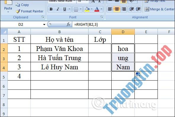 Hàm&nbsp;RIGHT,&nbsp;cách&nbsp;dùng&nbsp;hàm&nbsp;cắt&nbsp;chuỗi&nbsp;ký&nbsp;tự&nbsp;bên&nbsp;phải&nbsp;trong&nbsp;Excel