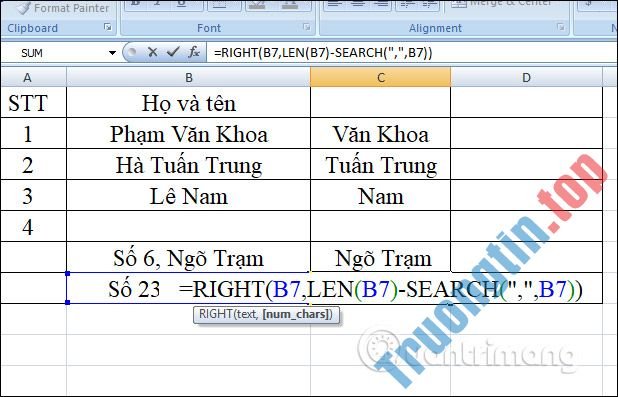 Hàm&nbsp;RIGHT,&nbsp;cách&nbsp;dùng&nbsp;hàm&nbsp;cắt&nbsp;chuỗi&nbsp;ký&nbsp;tự&nbsp;bên&nbsp;phải&nbsp;trong&nbsp;Excel