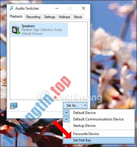 Cách&nbsp;chuyển&nbsp;đổi&nbsp;loa&nbsp;bằng&nbsp;phím&nbsp;tắt&nbsp;trên&nbsp;Windows&nbsp;10