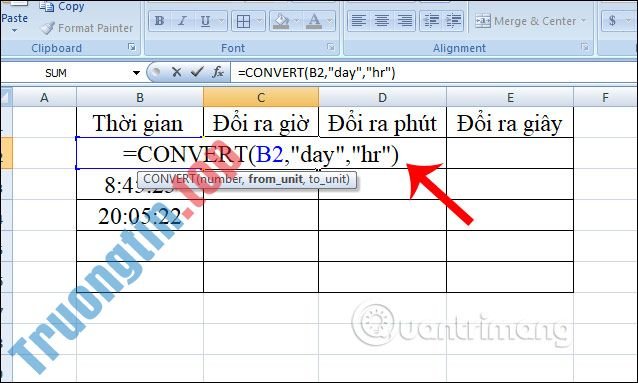 Cách&nbsp;chuyển&nbsp;đổi&nbsp;thời&nbsp;gian&nbsp;trong&nbsp;Excel