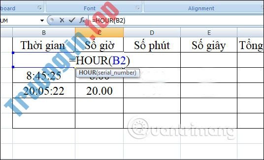 Cách&nbsp;chuyển&nbsp;đổi&nbsp;thời&nbsp;gian&nbsp;trong&nbsp;Excel