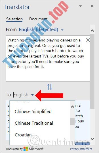 Cách&nbsp;dịch&nbsp;ngôn&nbsp;ngữ&nbsp;trên&nbsp;Word&nbsp;2019