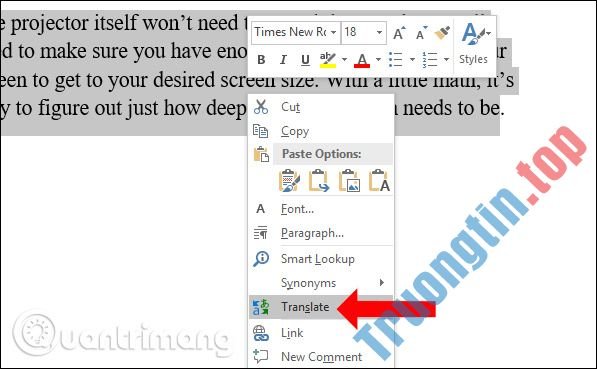 Cách&nbsp;dịch&nbsp;ngôn&nbsp;ngữ&nbsp;trên&nbsp;Word&nbsp;2019