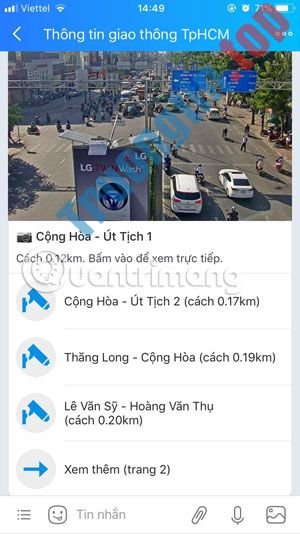 Cách&nbsp;xem&nbsp;camera&nbsp;giao&nbsp;thông&nbsp;TP&nbsp;Hồ&nbsp;Chí&nbsp;Minh&nbsp;trên&nbsp;Zalo
