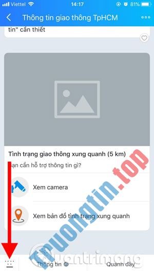 Cách&nbsp;xem&nbsp;camera&nbsp;giao&nbsp;thông&nbsp;TP&nbsp;Hồ&nbsp;Chí&nbsp;Minh&nbsp;trên&nbsp;Zalo