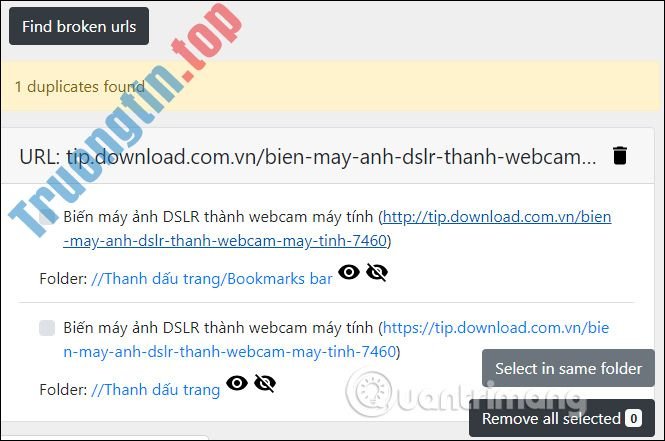 Cách&nbsp;xóa&nbsp;bookmark&nbsp;Chrome&nbsp;bị&nbsp;lỗi