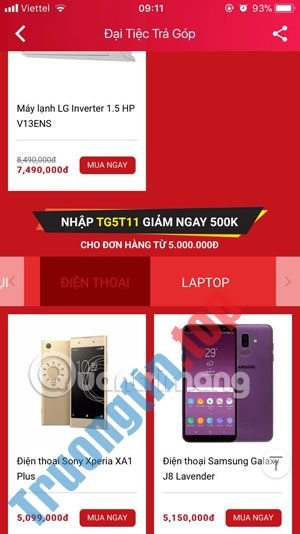 Hướng&nbsp;dẫn&nbsp;mua&nbsp;hàng&nbsp;trả&nbsp;góp&nbsp;0%&nbsp;trên&nbsp;Sendo
