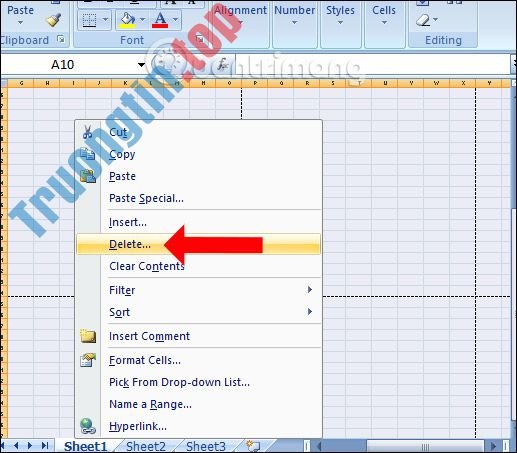 Cách&nbsp;xóa&nbsp;trang&nbsp;trắng&nbsp;trên&nbsp;Excel