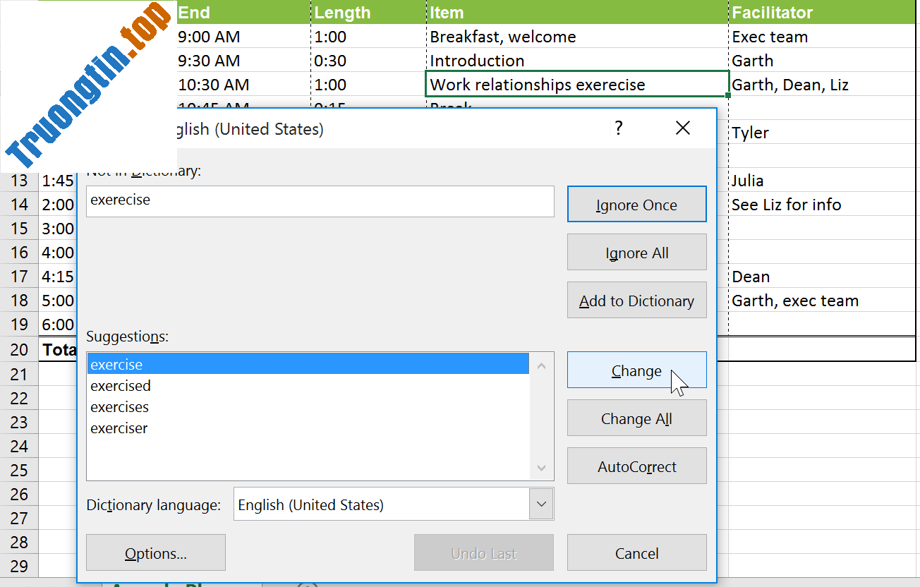 Excel&nbsp;2019&nbsp;(Phần&nbsp;10):&nbsp;Kiểm&nbsp;tra&nbsp;chính&nbsp;tả