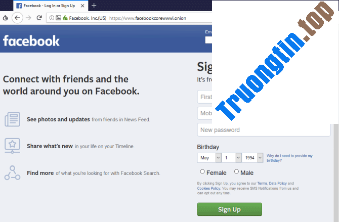 Cách&nbsp;truy&nbsp;cập&nbsp;Facebook&nbsp;qua&nbsp;mạng&nbsp;Tor