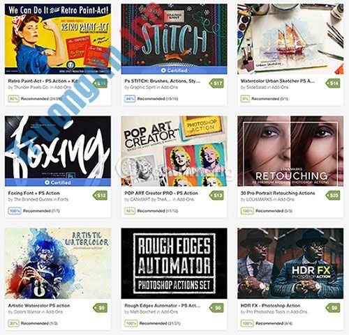 19&nbsp;trang&nbsp;web&nbsp;tải&nbsp;Photoshop&nbsp;Action&nbsp;miễn&nbsp;phí