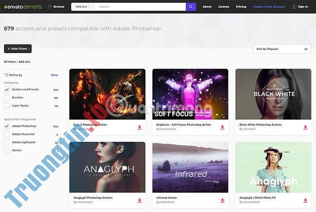 19&nbsp;trang&nbsp;web&nbsp;tải&nbsp;Photoshop&nbsp;Action&nbsp;miễn&nbsp;phí