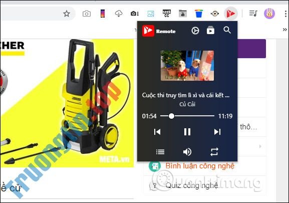 Cách&nbsp;quản&nbsp;lý&nbsp;video&nbsp;YouTube&nbsp;trên&nbsp;tab&nbsp;Chrome&nbsp;bất&nbsp;kỳ