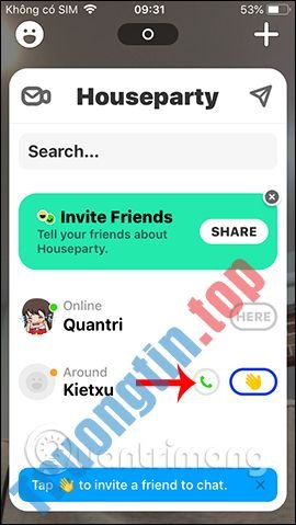 Cách&nbsp;sử&nbsp;dụng&nbsp;Houseparty&nbsp;để&nbsp;chat,&nbsp;gọi&nbsp;video