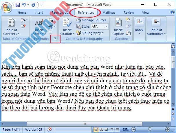 Hướng&nbsp;dẫn&nbsp;chèn&nbsp;ghi&nbsp;chú&nbsp;ở&nbsp;chân&nbsp;trang&nbsp;trong&nbsp;Word