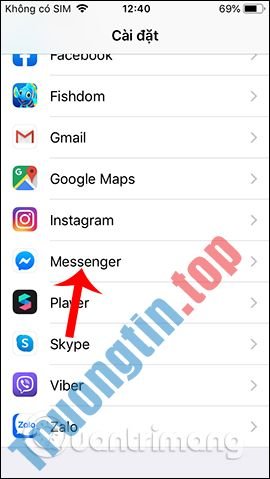 Cách&nbsp;tắt&nbsp;âm&nbsp;thanh&nbsp;thông&nbsp;báo&nbsp;Messenger&nbsp;trên&nbsp;iPhone