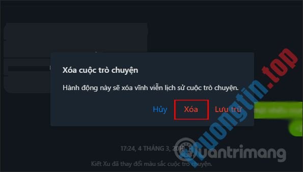 Cách&nbsp;xóa&nbsp;tin&nbsp;nhắn&nbsp;Messenger