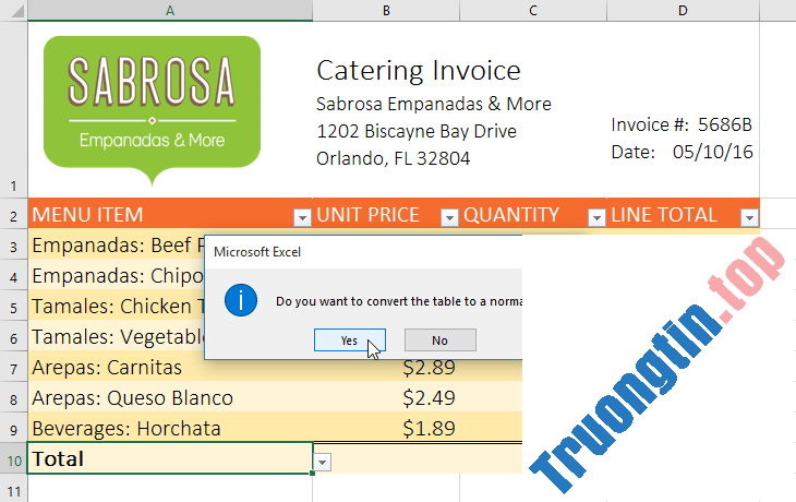 Excel&nbsp;2019&nbsp;(Phần&nbsp;21):&nbsp;Bảng