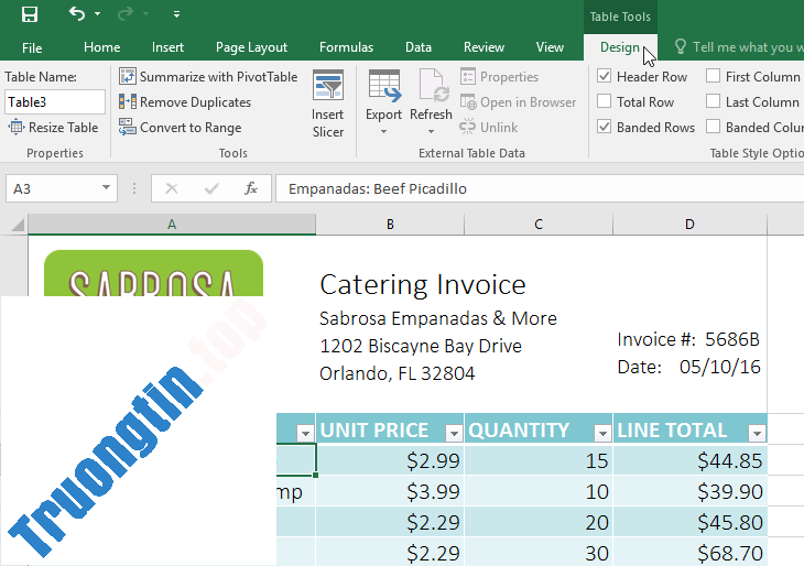 Excel&nbsp;2019&nbsp;(Phần&nbsp;21):&nbsp;Bảng