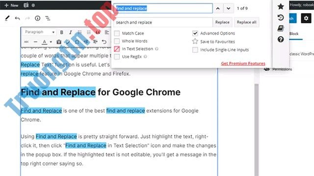 Cách&nbsp;tìm&nbsp;và&nbsp;thay&nbsp;thế&nbsp;văn&nbsp;bản&nbsp;trong&nbsp;Chrome&nbsp;và&nbsp;Firefox