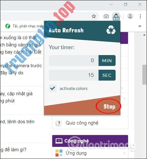 Hướng&nbsp;dẫn&nbsp;refresh&nbsp;website&nbsp;tự&nbsp;động&nbsp;trên&nbsp;Chrome
