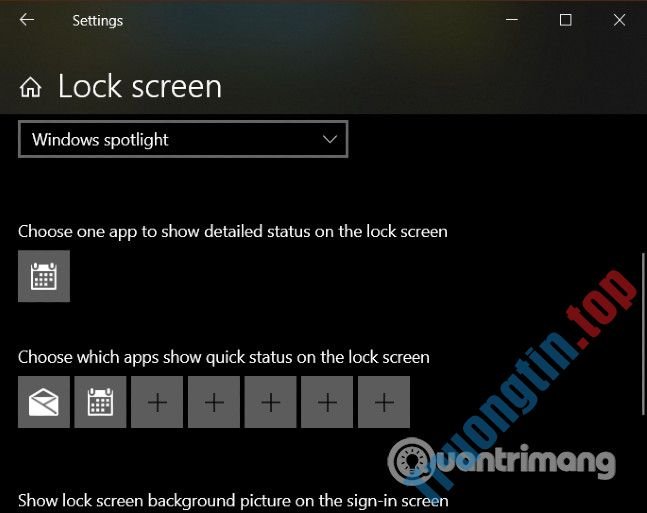 Tùy&nbsp;chỉnh&nbsp;và&nbsp;thêm&nbsp;ứng&nbsp;dụng&nbsp;vào&nbsp;màn&nbsp;hình&nbsp;khóa&nbsp;của&nbsp;Windows&nbsp;10