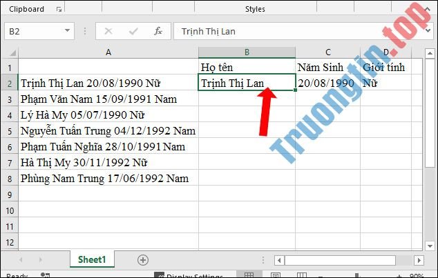 Hướng&nbsp;dẫn&nbsp;tách&nbsp;nội&nbsp;dung&nbsp;cột&nbsp;trong&nbsp;Excel
