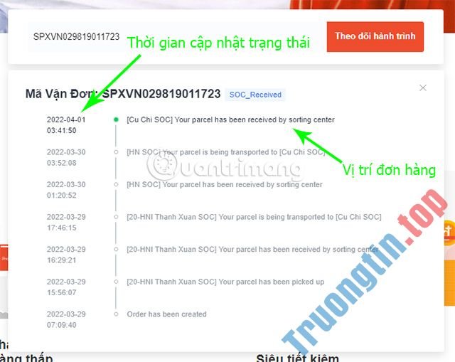 Hướng dẫn tra cứu vận đơn Shopee Express