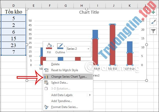 Cách&nbsp;vẽ&nbsp;biểu&nbsp;đồ&nbsp;đường&nbsp;cột&nbsp;trong&nbsp;Excel