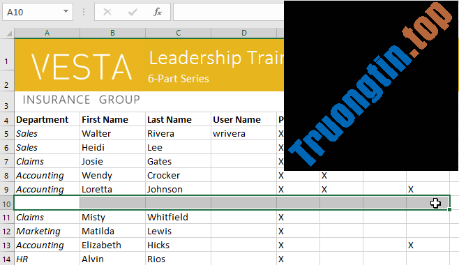 Excel 2019 (Phần 4): Những điều cơ bản về cell 15 Excel 2019 (Phần 4): Những điều cơ bản về cell