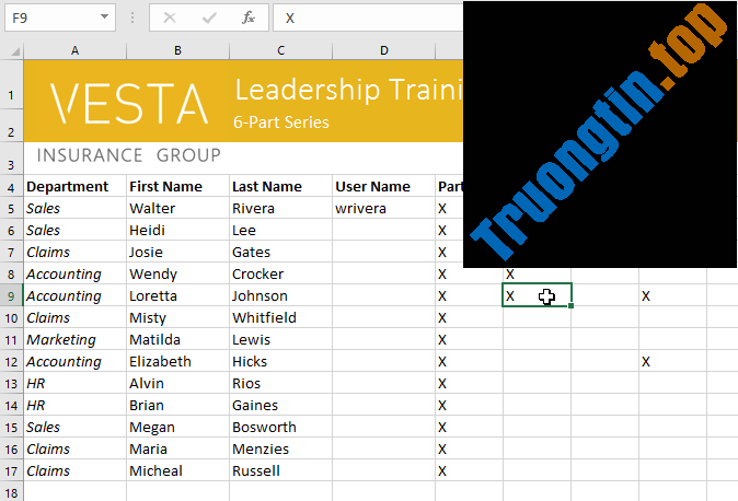 Excel 2019 (Phần 4): Những điều cơ bản về cell 18 Excel 2019 (Phần 4): Những điều cơ bản về cell