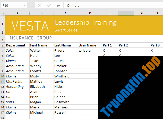 Excel 2019 (Phần 4): Những điều cơ bản về cell 27 Excel 2019 (Phần 4): Những điều cơ bản về cell