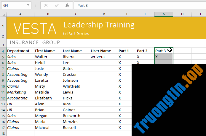 Excel 2019 (Phần 4): Những điều cơ bản về cell 30 Excel 2019 (Phần 4): Những điều cơ bản về cell