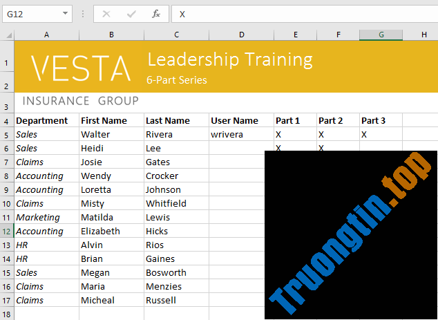 Excel 2019 (Phần 4): Những điều cơ bản về cell 31 Excel 2019 (Phần 4): Những điều cơ bản về cell