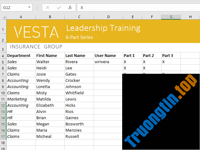 Excel 2019 (Phần 4): Những điều cơ bản về cell 33 Excel 2019 (Phần 4): Những điều cơ bản về cell