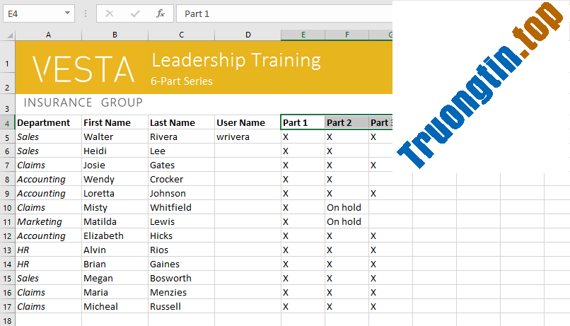 Excel 2019 (Phần 4): Những điều cơ bản về cell 35 Excel 2019 (Phần 4): Những điều cơ bản về cell