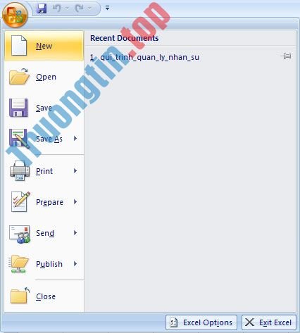 MS&nbsp;Excel&nbsp;2007&nbsp;-&nbsp;Bài&nbsp;1:&nbsp;Bắt&nbsp;đầu&nbsp;Microsoft&nbsp;Excel&nbsp;2007