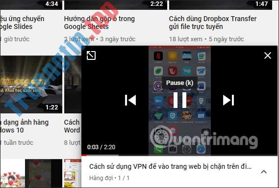 Cách&nbsp;dùng&nbsp;tính&nbsp;năng&nbsp;xếp&nbsp;hàng&nbsp;phát&nbsp;video&nbsp;YouTube