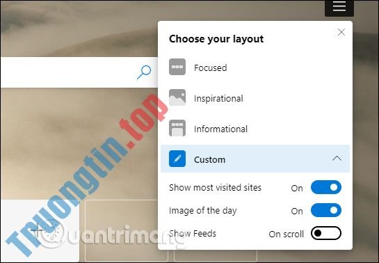 Cách&nbsp;ẩn&nbsp;nút&nbsp;chỉnh&nbsp;giao&nbsp;diện&nbsp;New&nbsp;Tab&nbsp;trên&nbsp;Edge&nbsp;Chromium