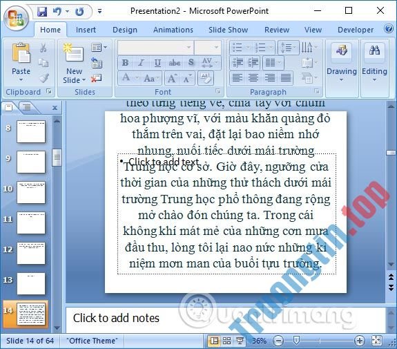 Cách&nbsp;chỉnh&nbsp;khoảng&nbsp;cách&nbsp;dòng&nbsp;trên&nbsp;PowerPoint