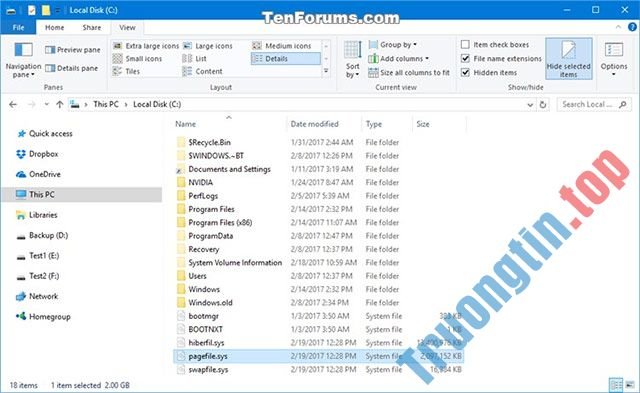 Cách&nbsp;quản&nbsp;lý&nbsp;bộ&nbsp;nhớ&nbsp;ảo&nbsp;Pagefile&nbsp;trong&nbsp;Windows&nbsp;10