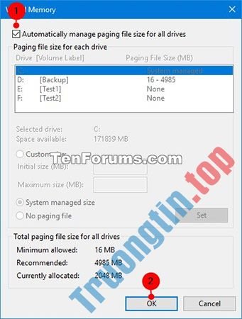 Cách&nbsp;quản&nbsp;lý&nbsp;bộ&nbsp;nhớ&nbsp;ảo&nbsp;Pagefile&nbsp;trong&nbsp;Windows&nbsp;10