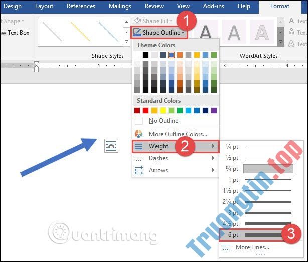 Hướng&nbsp;dẫn&nbsp;vẽ&nbsp;mũi&nbsp;tên&nbsp;trong&nbsp;Microsoft&nbsp;Word
