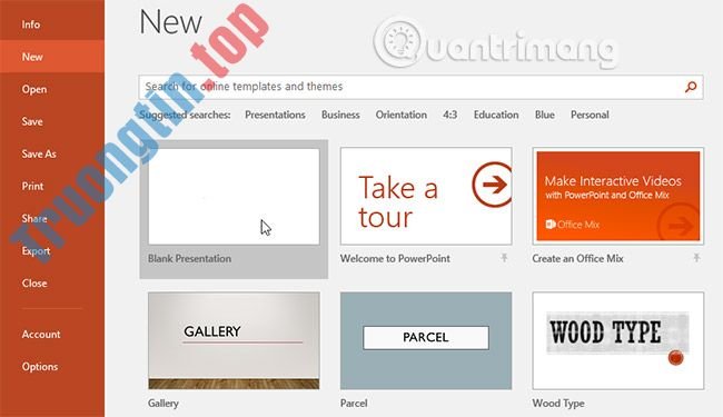 Tạo&nbsp;và&nbsp;mở&nbsp;bài&nbsp;thuyết&nbsp;trình&nbsp;trong&nbsp;PowerPoint&nbsp;2016